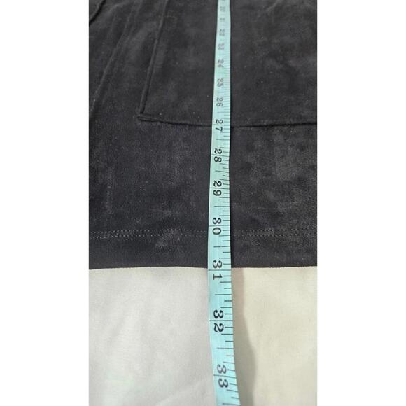 Forever 21 Women's Black Faux Suede Overall Apron Mini Dress Size Small NWT - Picture 7 of 9